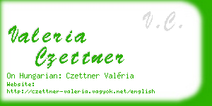 valeria czettner business card